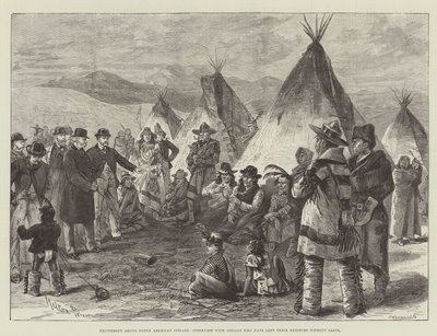 Excitement among North American Indians, Interview with Indians who have left their Reserves without Leave by Melton Prior